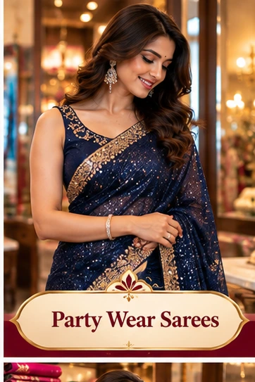 Party wear sarees